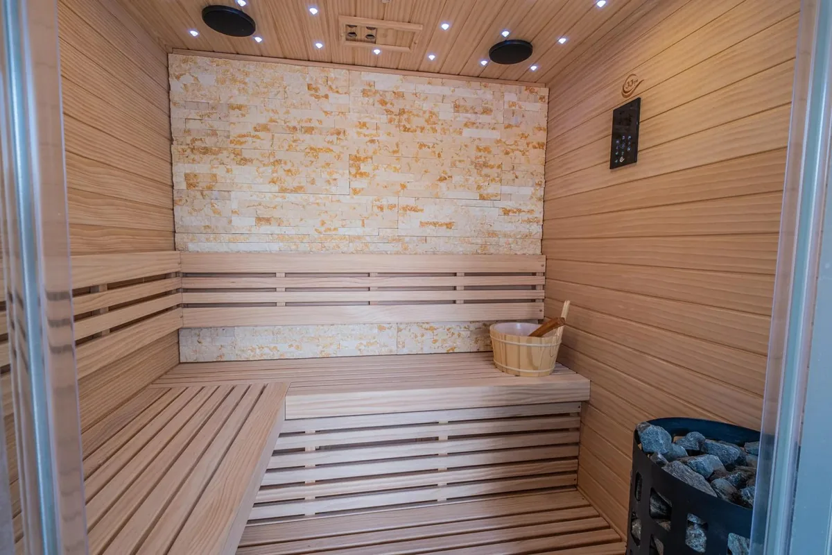 Private sauna at Holiday Home Naranča